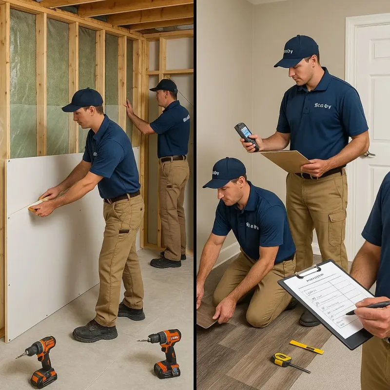 Repairs and Reconstruction process in Burlington, ND